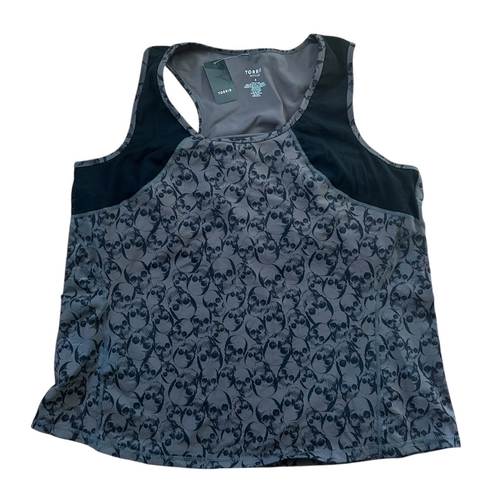 TORRID skull mesh sport tank